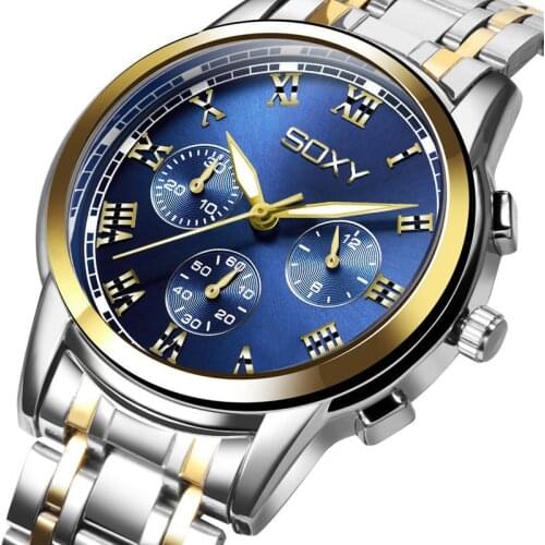 Montre homme SOXY Top Brand Luxury Men Watches Business Quartz Watch Military Sport Wristwatch Reloj Hombre Male Clock relogio