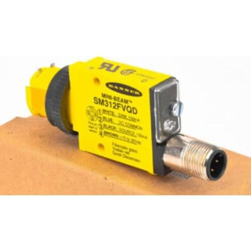 SM312FVQD Sensor; Photoelectric; Visible Red 650nm Glass Fiber Optic; 10-30VDC; QD Conn. 26990