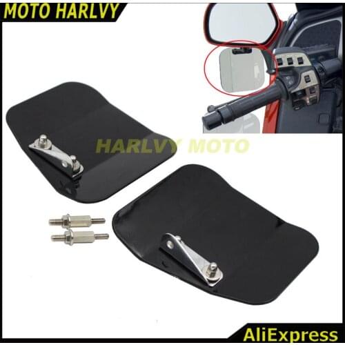 For Honda GL1800 2001-2016 F6B 2013-2016 Wing Deflector Mirror Windshield BLACK