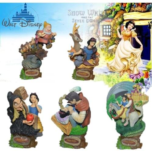 Disney Snow White and the Seven Dwarfs Action Figure Toys Princess PVC figurine dolls collection toys for kids birthday gift