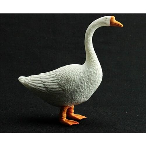 Simulational White Swan Goose Action Figures Kids Toy Home Decoration Children Birthday Gift