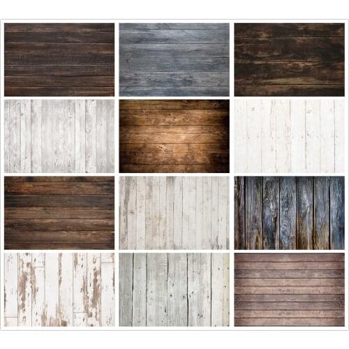 HUAYI Photography Backdrop Wooden Board Texture Portrait Background Newborns Children Photo Studio Wood Floor Background Props