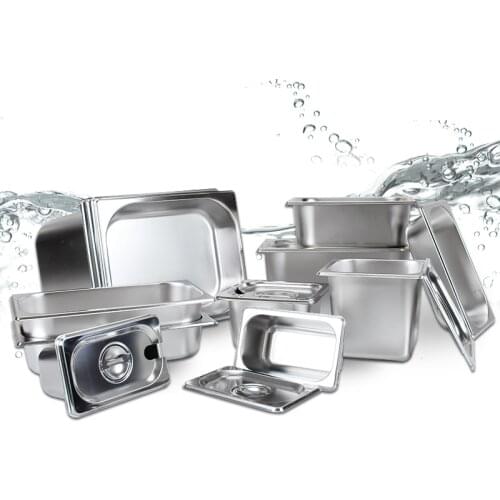 304 stainless steel pans malatang food square pots rectangle fracition plate score basin