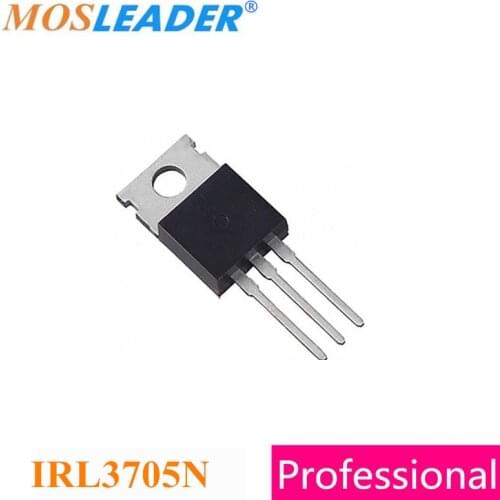 Mosleader IRL3705N TO220 100PCS IRL3705 N-Channel 55V 89A High quality