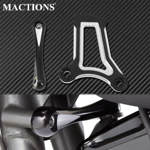 Motorcycle Cut Front Engine Mount Bracket Stabilizer Link Kit Set For Harley Touring Road King Street Electra Road Glide 09-2016