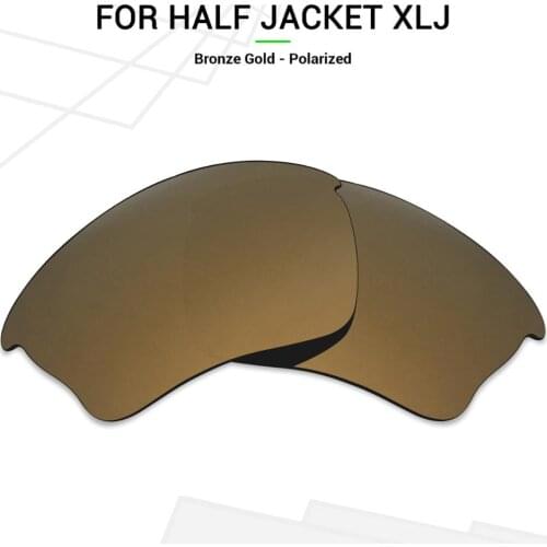 Mryok POLARIZED Replacement Lenses for Oakley Half Jacket XLJ Sunglasses Bronze Gold