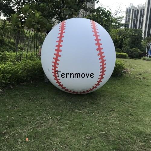 3 diameters inflatable baseball model 2m baseball replica advertising decoration full printingdisplay hanging beach balloon