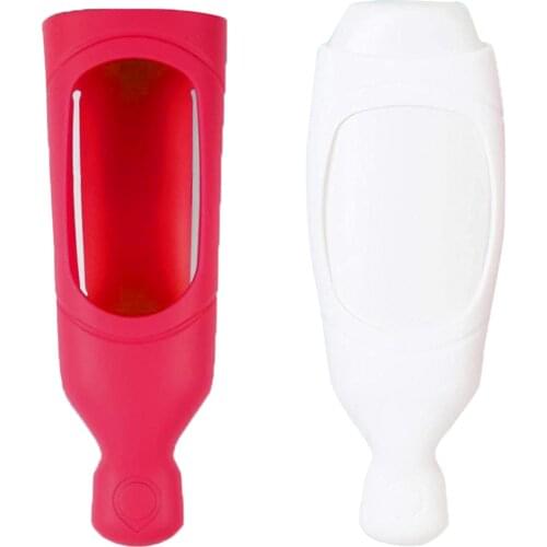 Wall Mounted Silicone Shampoo Squeeze Sleeve Shampoo And Soap Bottles Storage Squeeze Pump Shower Organizer Shampoo Pump