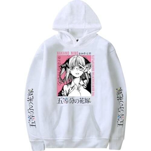 New Listing The Quintessential Quintuplets Hoodies Men Sweatshirts Women Autumn Comic Hoodie Casual Boys Girls White Pullovers