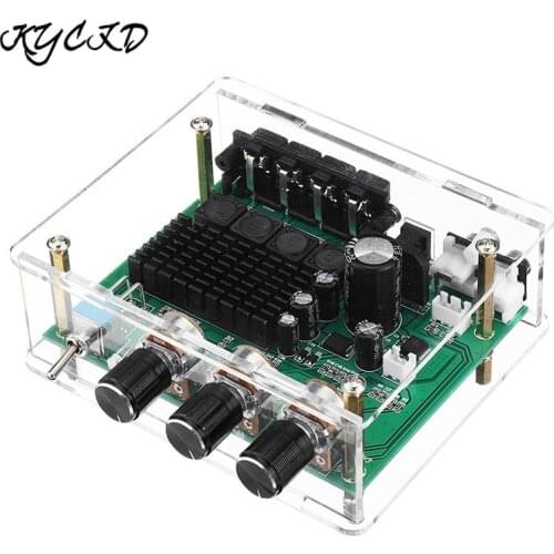 XH-M570 TPA3116D2 Amplifier Board 80W*2 Digital Stereo Audio Sound High Power AMP Tone Board Volume Control with Case