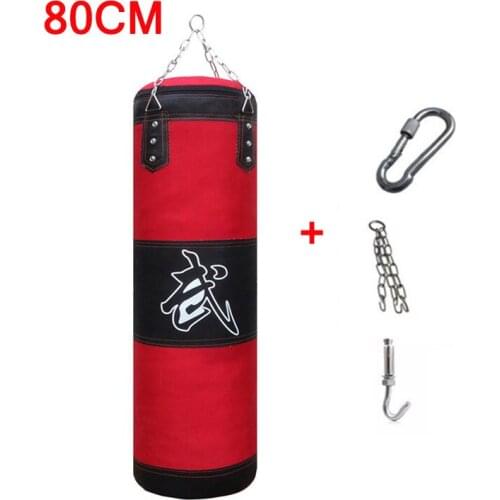 80cm Sandbag Empty Punching Bag Thickened Canvas Boxing Bag Indoor Sports Training Muai Thai