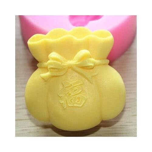 Handmade soap silica gel mould candle soap mould silicone mold for DIY money bag