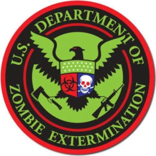 Zombie Extinction Stamps Cartoon Graffiti Car Stickers PVC Personality Fashion Body Windows Exquisite Decals Waterproof Decorate