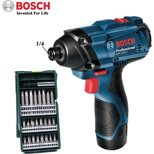 Bosch Impact Driver GDR 120-LI 12V Cordless Electric Drill Rechargeable Screwdriver 100N/m Impact Wrench Bosch Power Tools