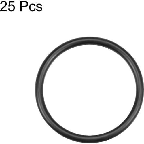 Uxcell O-Rings Nitrile Rubber 27mm Inner Diameter 32mm OD 2.5mm Width Round Seal Gasket 25 Pcs