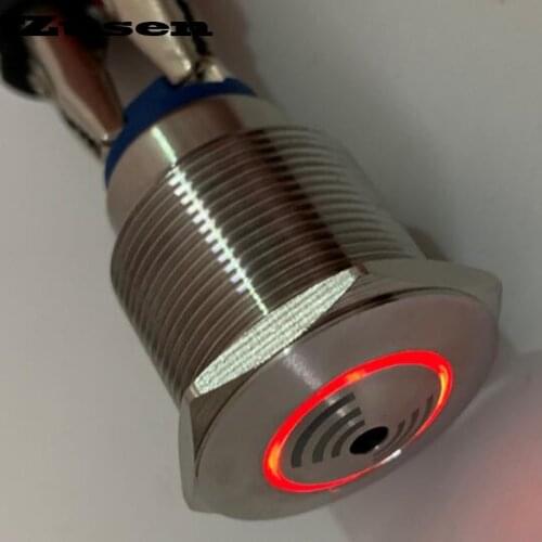 Zusen 22mm metal buzzer 24v-220v with Illuminated (ZS22-SM/R/24v-220v)