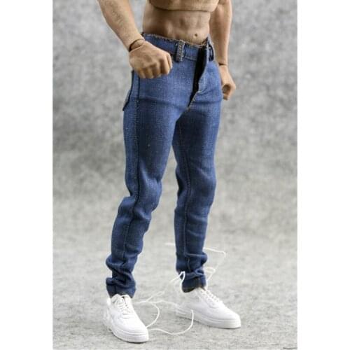 2 colors Models 1/6 Scale Mens Trend Loose Jeans Boy Sports leisure pants Model For 12"Body Doll clothing accessories