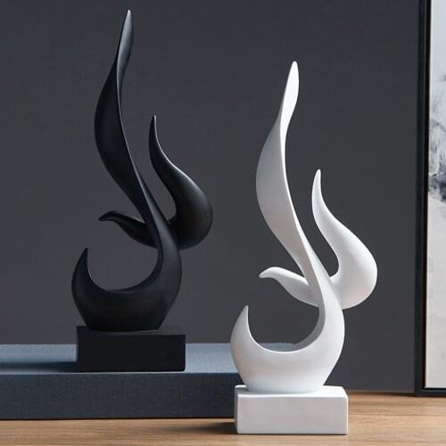 Abstract Sculpture Creative Figurine Living Room TV Shelf Modern Statues Abstract Figurine Statue for Home Decor Office