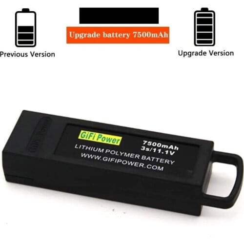 GiFi 3S 11.1V 7500mAh Upgrade Flight Lipo Battery for Yuneec Q500/Q500+/Q500 4K/Q500+ PRO 4K For 7.4v drone battery