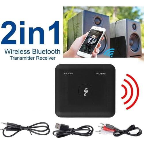 Wireless Adapter Bluetooth V4.2 Transmitter & Receiver A2DP Audio 3.5mm Aux Adapters Hub A6