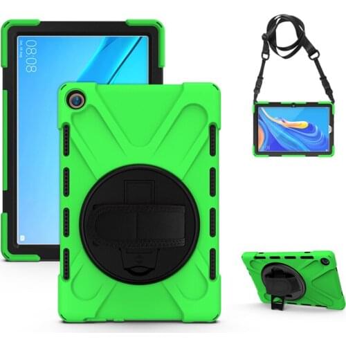 Case For Huawei MediaPad M5/M5 Pro 10.8" CMR-W09 CMR-AL19 Heavy Duty Rugged Protection Cover with Kickstand Hand+Neck Strap