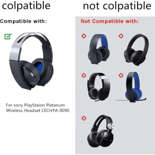 DIY Thick ear pads cushion for s-ony ps4 PlayStation Platinum Wireless Headset CECHYA-0090 Headphone J0PB