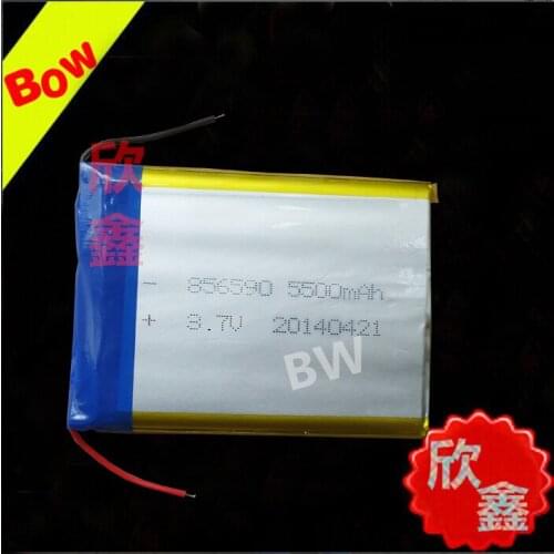GRIS 856590806590 A 3.7V polymer lithium batteries MP3 soft package lithium battery Rechargeable Li-ion Cell
