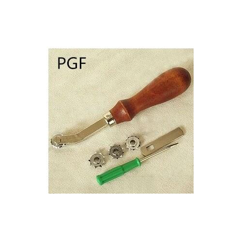 PGF leather craft interval round leather carving tools hand tools