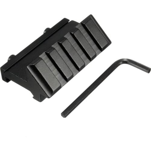 Jiguoor New Aluminum Tactical one side 45 Degree angle Offset 20mm Weaver Picatinny Rail Mount For Flashlight