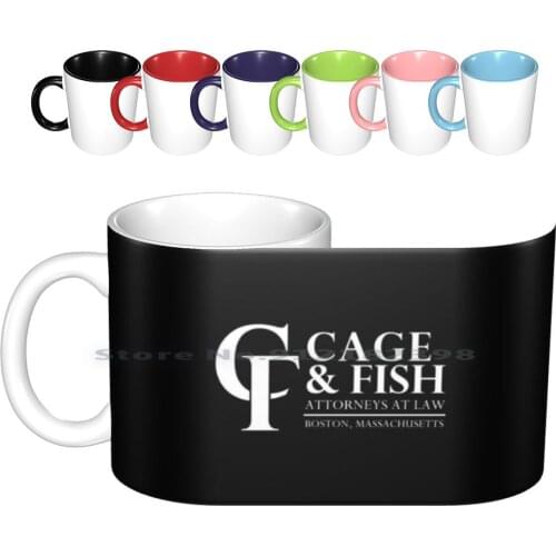 Cage And Fish Attorneys At Law Inspired By Ally Mcbeal Ceramic Mugs Coffee Cups Milk Tea Mug Cage And Fish Ally Mcbeal John