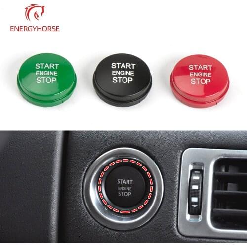 Car Start Stop Engine Button Switch Cover For Land Range Rover Car One-key Start Button Engine Ignition Switch Cover 2010-2012