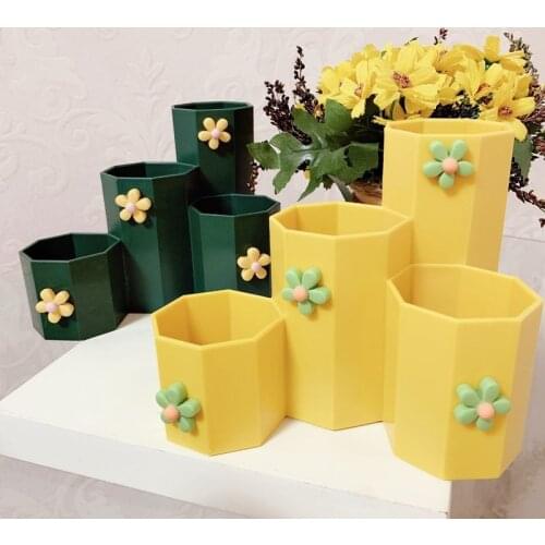 Colorful Desk Pen Holder Office Supplies Makeup Storage Box Desktop Organizer Stand Case School Office Stationery