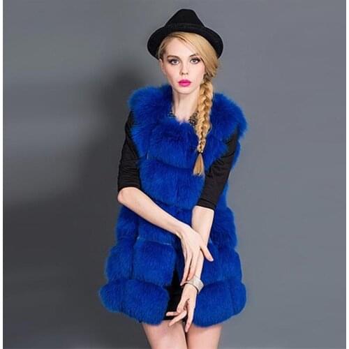Woman plus size thick advanced Imitation fur vests female winter oversized thick waistcoat warm fur vest lady fur coat overcoat
