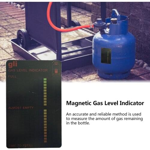 Magnetic Gas Level Indicator Gauge Propane Butane LPG Fuel Gas Tank Level Indicator Caravan Bottle Temperature Measuring Stick