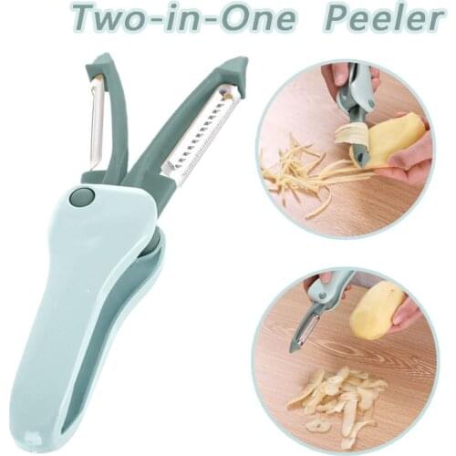 Multifunction Fruit Peeler Paring Knife Two-in-One Vegetable cucumber Potato Planer Grater Scraper Kitchen Tools Hand parer #330