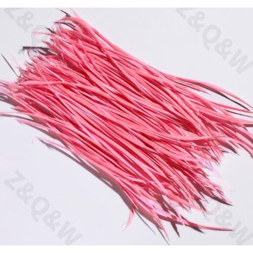 Natural 6-8 inches (15-20CM) goose feather monofilament edge feather dyed pink 100-500pcs DIY craft jewelry decoration