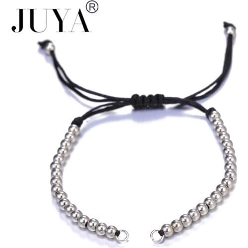 2019 New Jewelry Findings Black Red String Woven With Copper Bead Adjustable Rope Chains For DIY Bracelet Making Accessories