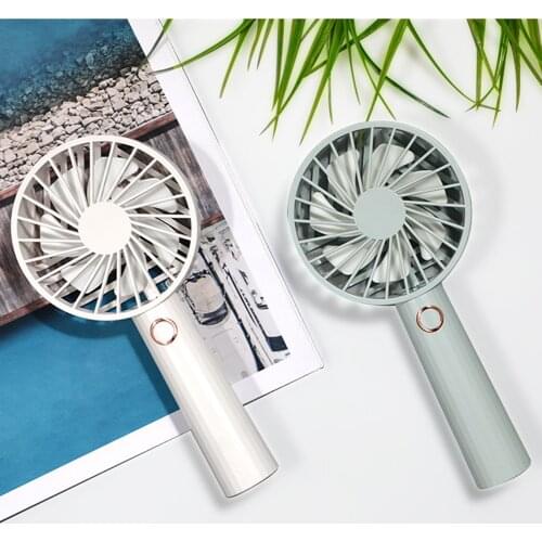 Portable Mini Handheld Fan USB Rechargeable 3 Wind Speed Mini Desk Rechargeable Quiet Office Adjustable Cooler Fan
