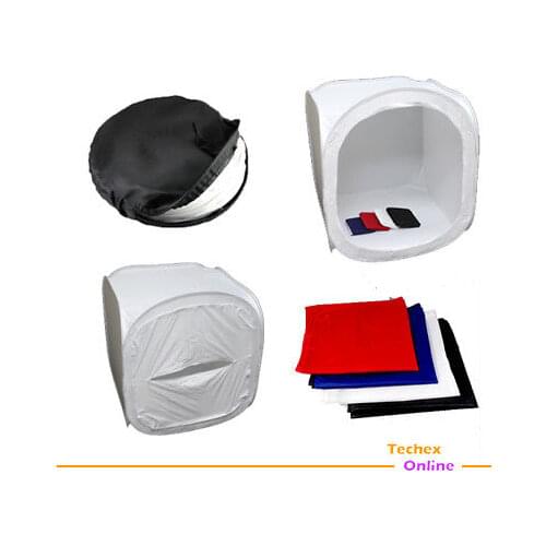 30cm 40cm 50cm 6ocm 80cm Photo Studio Softbox Light Tent Cub Soft Box, photography tent 4 Color Backdrop Carry bag photography