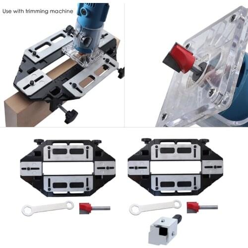 Convenient Door Hinge Jig Woodworking Hole Opener Positioning Drilling Slotting Right Angle Groove Lock Guide Plate Tool