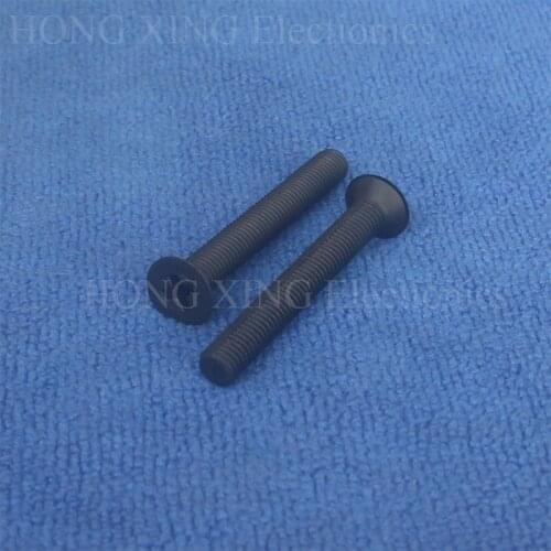 M5 Black Flat head Phillips Screws Nylon Plastic Screw Cross Recessed Countersunk screw M5*8/10/15/20/25/30/35/40mm