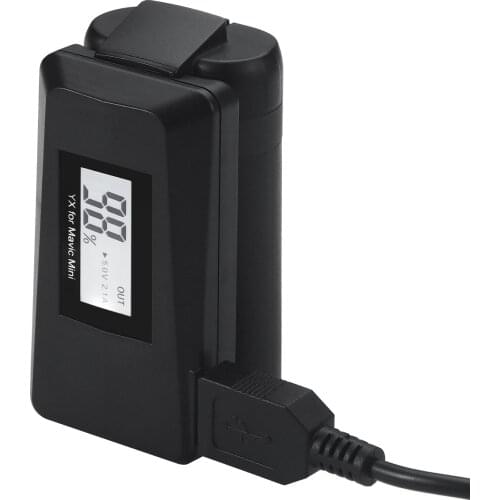 QC3.0 LED Digital Display Fast Charger Battery USB Charging ,With TYPE C Cable , for DJI Mavic Mini Drone Accessories