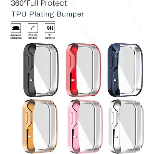 3D Curved 9H Screen Protector Case For Xiaomi Mi Watch Lite Light TPU Plating Bumper Shockproof Coque For Redmi Watch Not Glass