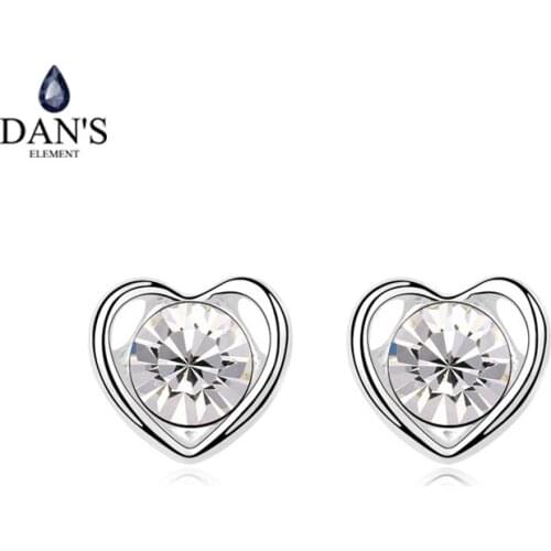 DANS 4 Colours Austrian Crystals crystal Stud earrings for women New Sale Hot #100027