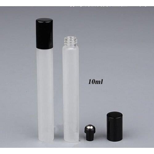 10ML Frosted Glass Roll On Bottle Rfillable In Bottle Essential Oil Glass Roller Ball Frangrance Perfume F20171383