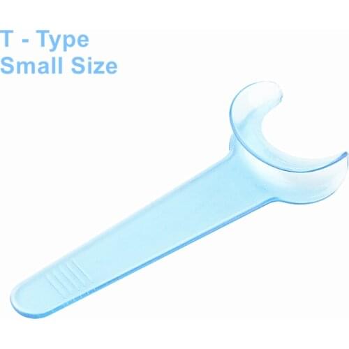 10 Pcs Dental Equipments Blue T-Type Intraoral Cheek Retractor Teeth Whitening Mouth Opener Small Size Dentist Materials