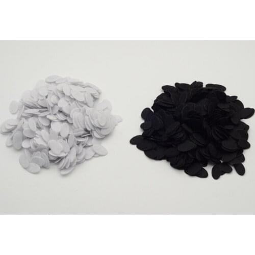 1000PCS 10mm*17mm white mini oval felt pads for hair clips,felt applique,non-woven pads appliques for DIY hairbands accessories