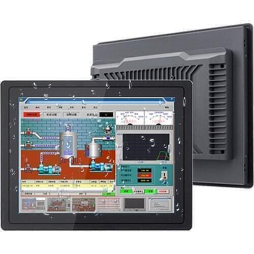 13.3" Industrial Mini Computer Embedded Wall Mount All-in-One PC with Capacitive Touch Windows 10 Pro Intel Core i5-7200U