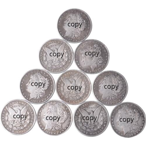 1888 1851 Steel Morgan Dollar Replica (3.8cm) Magic Trick Coins Magic Accessories Commemorative Collectibles Coins