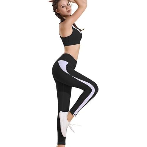 2Pcs/Set Yoga Sports Bra Fitness Seamless Pants Sports Active Running Workout Quick-drying Sportswear Leggings